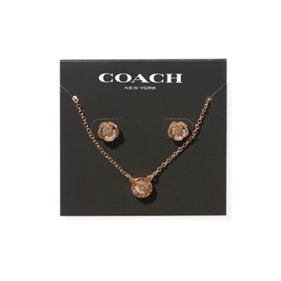BNWT Coach Necklace & Earrings set - Picture 1 of 4